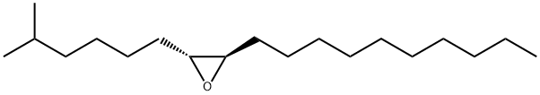 Oxirane, 2-decyl-3-(5-methylhexyl)-, (2R,3R)- Structural