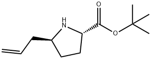 tert-Butyl (2S,5S)-5-allylpyrrolidine-2-carboxylate Structural
