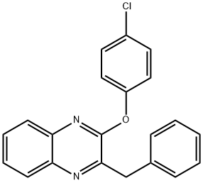 Quinoxaline, 2-(4-chlorophenoxy)-3-(phenylmethyl)- Structural