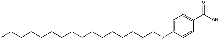 Benzoic acid, 4-(hexadecylthio)- Structural