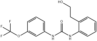 Urea, N-[2-(2-hydroxyethyl)phenyl]-N'-[3-(trifluoromethoxy)phenyl]- Structural
