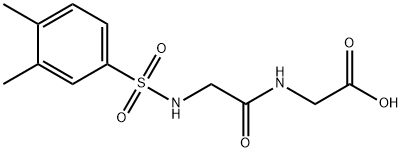 Glycine, N-[(3,4-dimethylphenyl)sulfonyl]glycyl- Structural