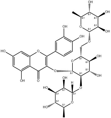 Quercetin 3-O-rutinoside-(1→2)-O-rhamnoside Structural