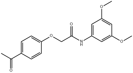 Acetamide, 2-(4-acetylphenoxy)-N-(3,5-dimethoxyphenyl)- Structural