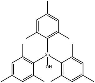 Stannane, hydroxytris(2,4,6-trimethylphenyl)- Structural