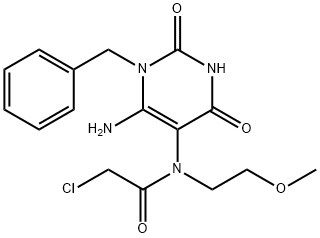Acetamide, N-[6-amino-1,2,3,4-tetrahydro-2,4-dioxo-1-(phenylmethyl)-5-pyrimidinyl]-2-chloro-N-(2-methoxyethyl)- Structural