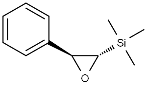 Oxirane, 2-phenyl-3-(trimethylsilyl)-, (2R,3R)-rel- Structural
