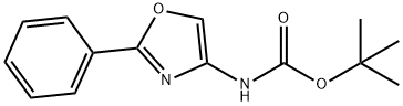 tert-butyl N-(2-phenyl-1,3-oxazol-4-yl)carbamate Structural