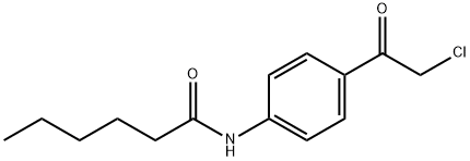 Hexanamide, N-[4-(2-chloroacetyl)phenyl]- Structural