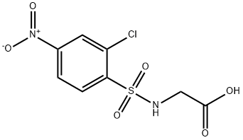 Glycine, N-[(2-chloro-4-nitrophenyl)sulfonyl]- Structural