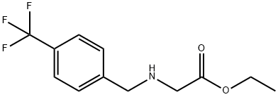 Glycine, N-[[4-(trifluoromethyl)phenyl]methyl]-, ethyl ester Structural