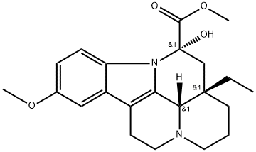 methyl (41S,12S,13aS)-13a-ethyl-12-hydroxy-8-methoxy-2,3,41,5,6,12,13,13a-octahydro-1H-indolo[3,2,1-de]pyrido[3,2,1-ij][1,5]naphthyridine-12-carboxylate Structural