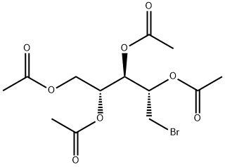 D-Arabinitol, 1-bromo-1-deoxy-, tetraacetate (9CI) Structural