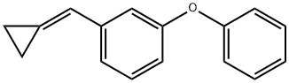 Benzene, 1-(cyclopropylidenemethyl)-3-phenoxy- Structural