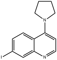 Quinoline, 7-iodo-4-(1-pyrrolidinyl)- Structural