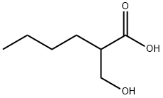 Hexanoic acid, 2-(hydroxymethyl)- Structural