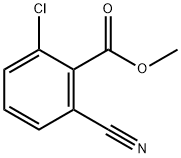 Benzoic acid, 2-chloro-6-cyano-, methyl ester Structural