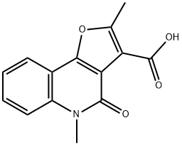 Furo[3,2-c]quinoline-3-carboxylic acid, 4,5-dihydro-2,5-dimethyl-4-oxo- Structural
