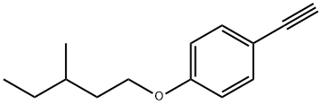 Benzene, 1-ethynyl-4-[(3-methylpentyl)oxy]- Structural