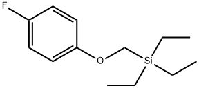 Benzene, 1-fluoro-4-[(triethylsilyl)methoxy]- Structural