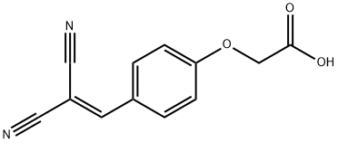Acetic acid, 2-[4-(2,2-dicyanoethenyl)phenoxy]- Structural
