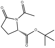 L-Proline, 1-acetyl-5-oxo-, 1,1-dimethylethyl ester Structural