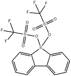 Dibenzothiophene, 5,5-dihydro-5,5-bis[[(trifluoromethyl)sulfonyl]oxy]- (9CI) Structural