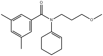 Benzamide, N-1-cyclohexen-1-yl-N-(3-methoxypropyl)-3,5-dimethyl- Structural