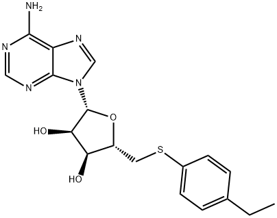 Adenosine, 5'-S-(4-ethylphenyl)-5'-thio- (9CI) Structural
