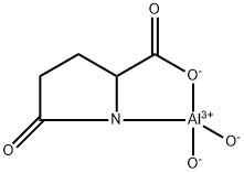 dihydroxy(5-oxo-L-prolinato-N1,O2)aluminium Structural