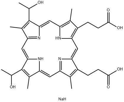 Hematoporphyrin IX disodium salt Structural