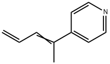 Pyridine, 4-(1-methyl-1,3-butadien-1-yl)- Structural