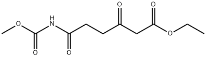 Hexanoic acid, 6-[(methoxycarbonyl)amino]-3,6-dioxo-, ethyl ester Structural