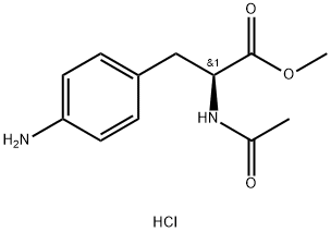Acetyl-4-amino-L-phenylalanine methyl ester Hydrochloride Structural
