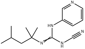Guanidine, N-cyano-N'-3-pyridinyl-N''-(1,1,3-trimethylbutyl)- Structural
