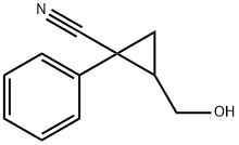 Cyclopropanecarbonitrile, 2-(hydroxymethyl)-1-phenyl- Structural