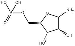Ribofuranosylamine, 5-(dihydrogen phosphate) Structural