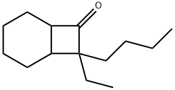 Bicyclo[4.2.0]octan-7-one, 8-butyl-8-ethyl- Structural