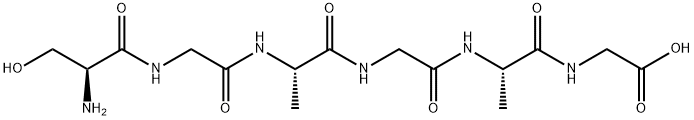 Glycine, L-serylglycyl-L-alanylglycyl-L-alanyl- Structural