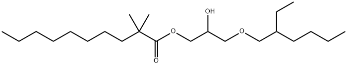 Decanoic acid, 2,2-dimethyl-, 3-[(2-ethylhexyl)oxy]-2-hydroxypropyl ester Structural