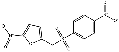 Furan, 2-nitro-5-[[(4-nitrophenyl)sulfonyl]methyl]- Structural