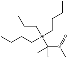 Stannane, tributyl[1-fluoro-1-(methylsulfinyl)ethyl]- Structural