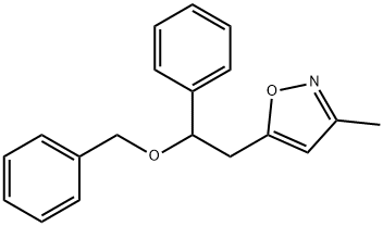 Isoxazole, 3-methyl-5-[2-phenyl-2-(phenylmethoxy)ethyl]- Structural