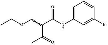 Butanamide, N-(3-bromophenyl)-2-(ethoxymethylene)-3-oxo- Structural
