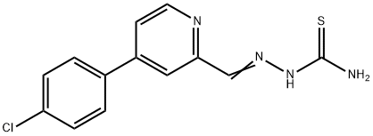 Hydrazinecarbothioamide, 2-[[4-(4-chlorophenyl)-2-pyridinyl]methylene]- Structural