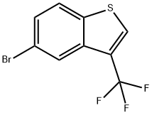 Benzo[b]thiophene, 5-bromo-3-(trifluoromethyl)- Structural