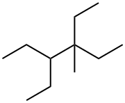 Hexane, 3,4-diethyl-3-methyl- Structural