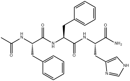 L-Histidinamide, N-acetyl-L-phenylalanyl-L-phenylalanyl- (9CI) Structural