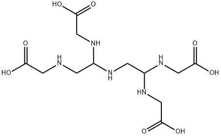 Glycine, N,N'-[1-[[2,2-bis[(carboxymethyl)amino]ethyl]amino]-1,2-ethanediyl]bis- (9CI) Structural