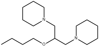 Piperidine, 1,1'-(2-butoxy-1,3-propanediyl)bis- Structural